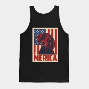 Dachshund Merica 4th Of July Tank Top